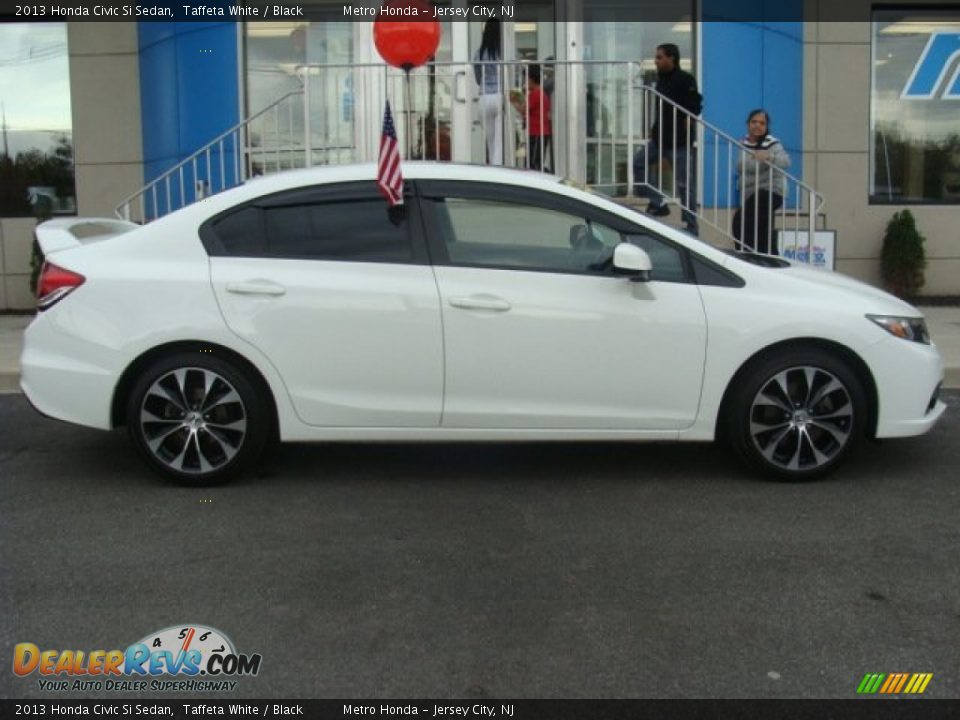 2013 Honda Civic Si Sedan Taffeta White / Black Photo #7