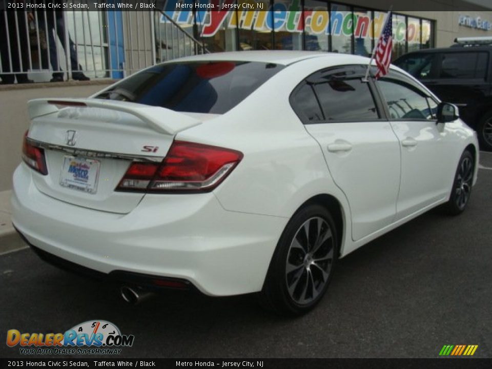 2013 Honda Civic Si Sedan Taffeta White / Black Photo #8