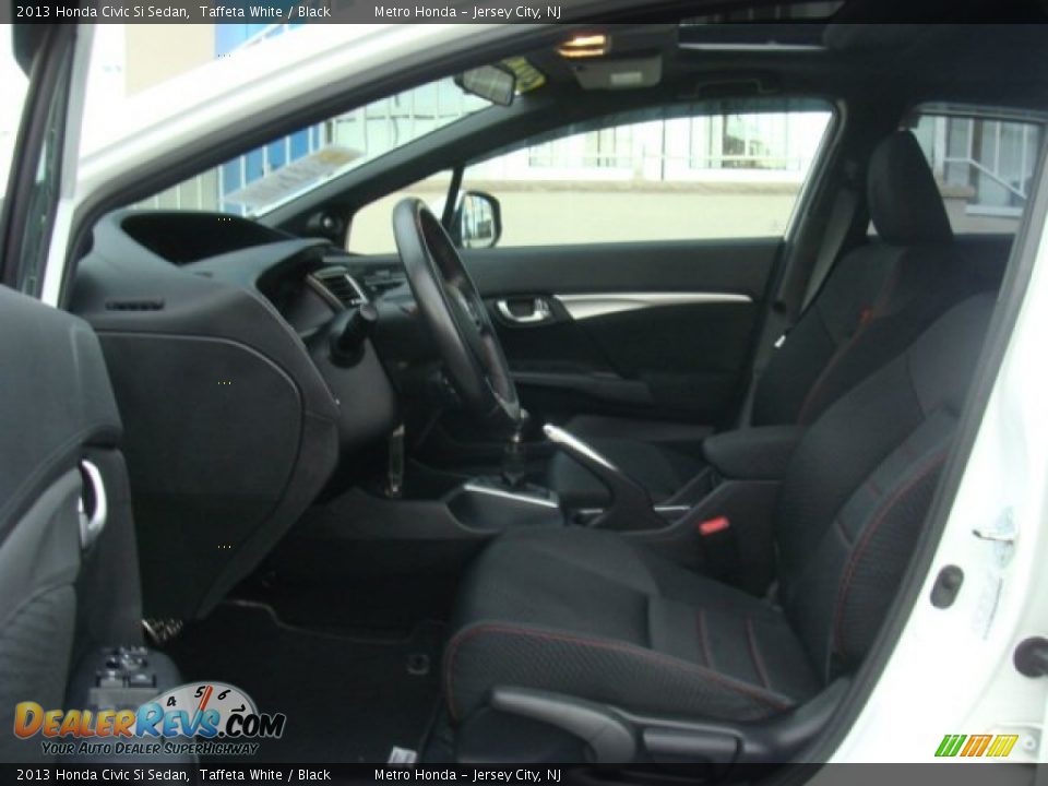2013 Honda Civic Si Sedan Taffeta White / Black Photo #12