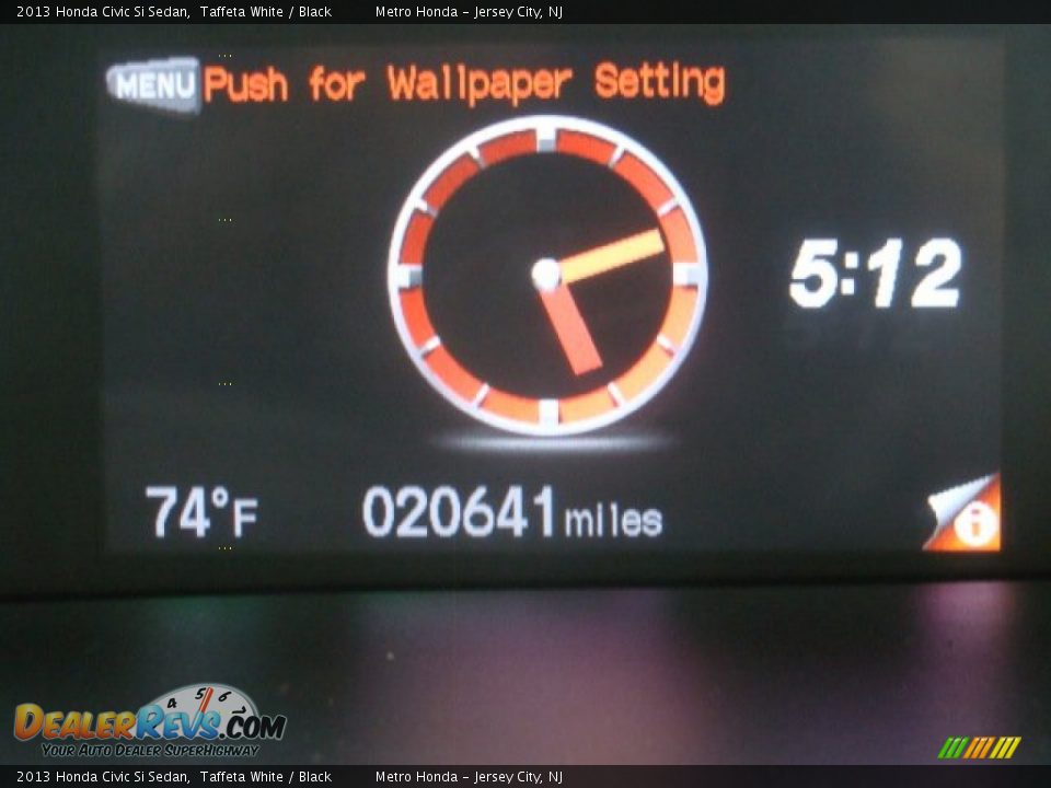 2013 Honda Civic Si Sedan Taffeta White / Black Photo #17