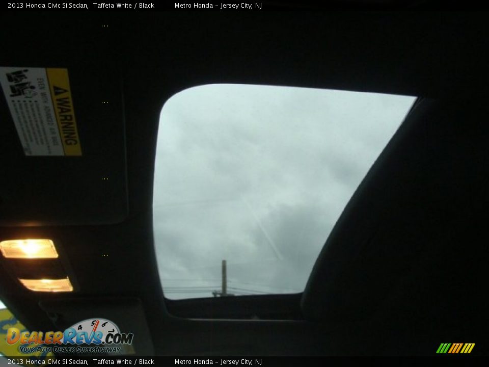 2013 Honda Civic Si Sedan Taffeta White / Black Photo #21