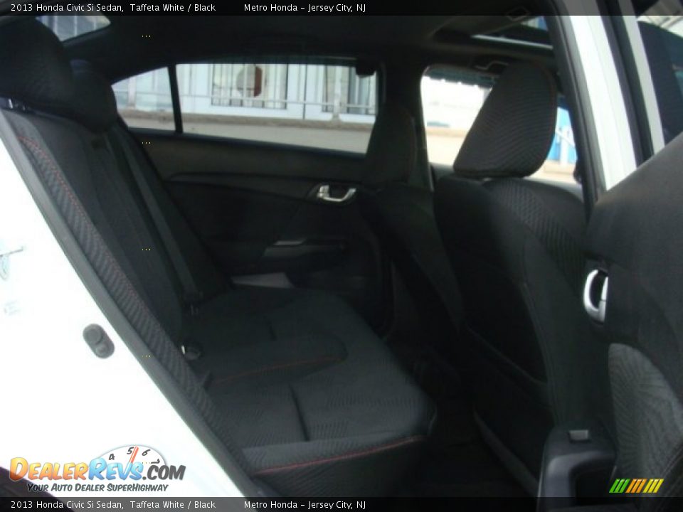 2013 Honda Civic Si Sedan Taffeta White / Black Photo #25