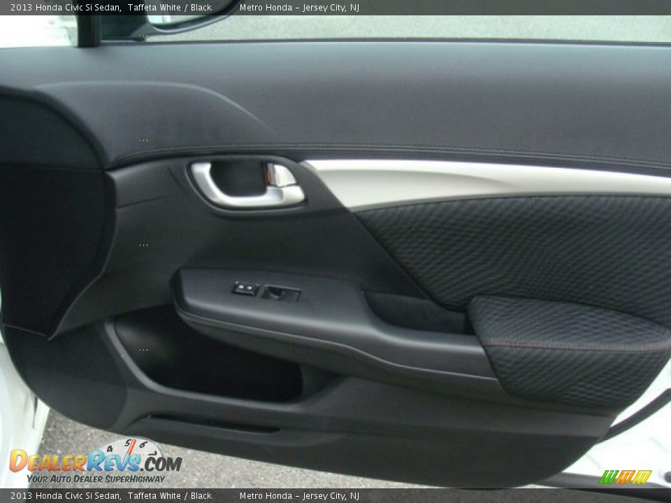 2013 Honda Civic Si Sedan Taffeta White / Black Photo #26