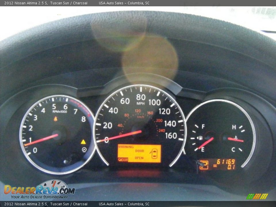 2012 Nissan Altima 2.5 S Tuscan Sun / Charcoal Photo #12