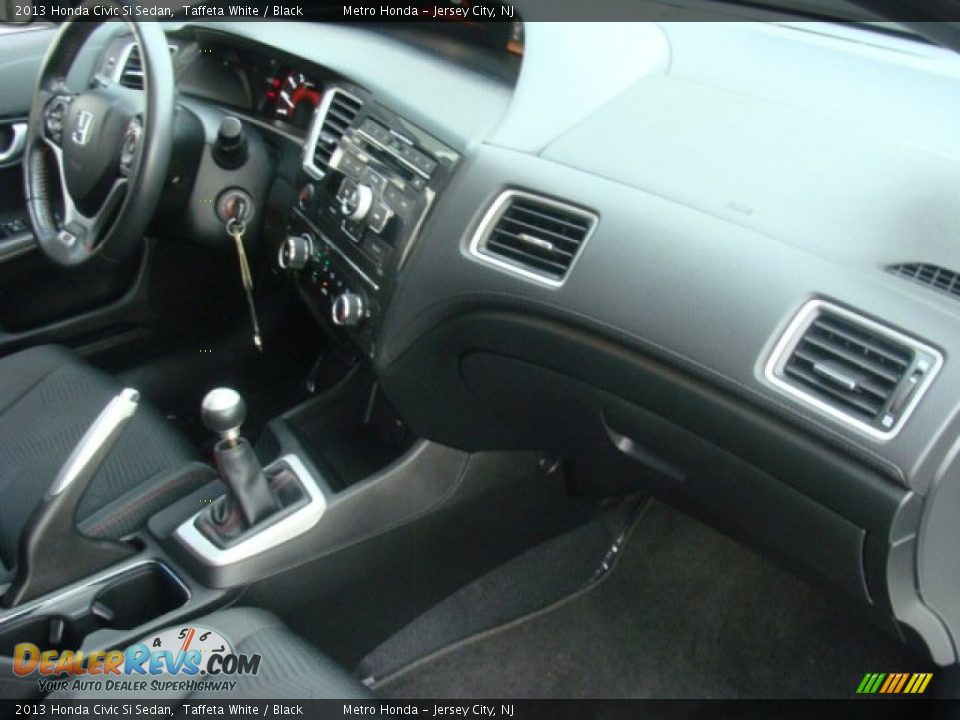 2013 Honda Civic Si Sedan Taffeta White / Black Photo #27