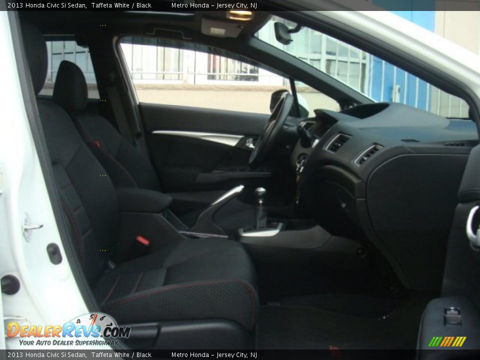 2013 Honda Civic Si Sedan Taffeta White / Black Photo #28