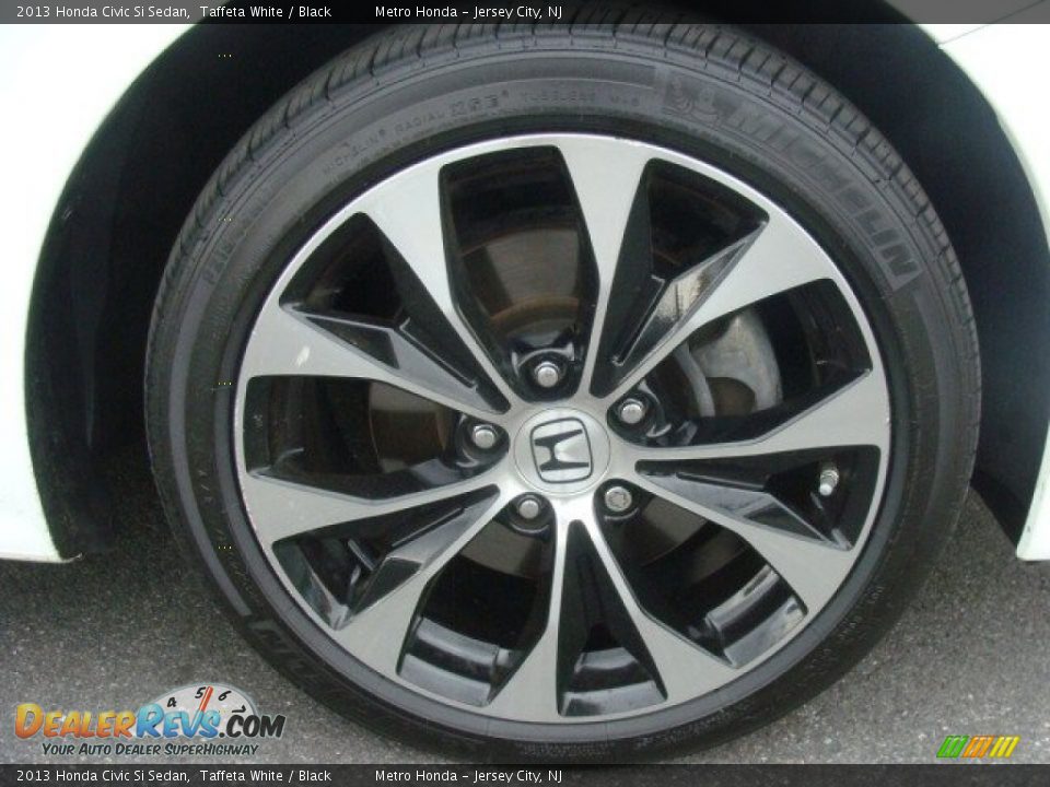 2013 Honda Civic Si Sedan Taffeta White / Black Photo #31
