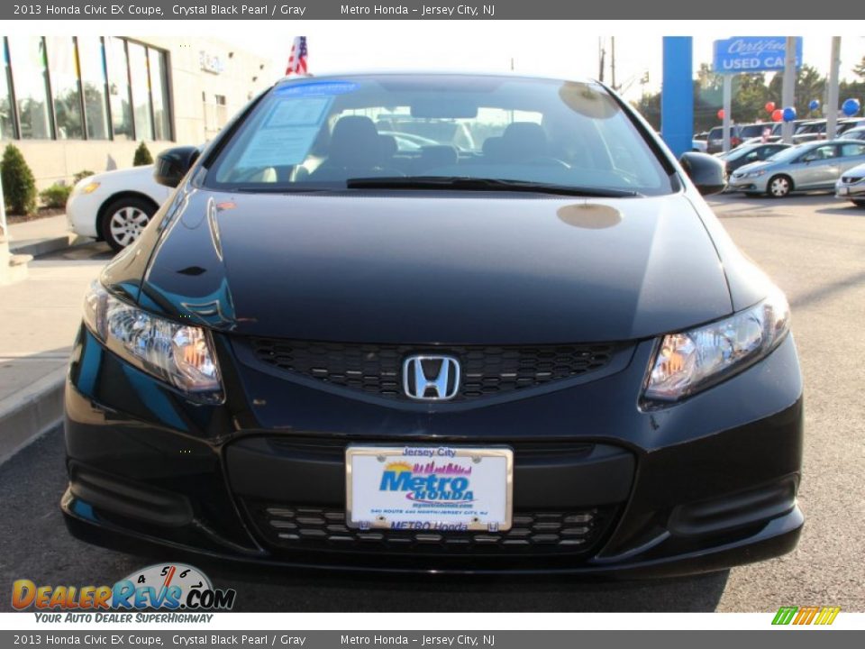 2013 Honda Civic EX Coupe Crystal Black Pearl / Gray Photo #2