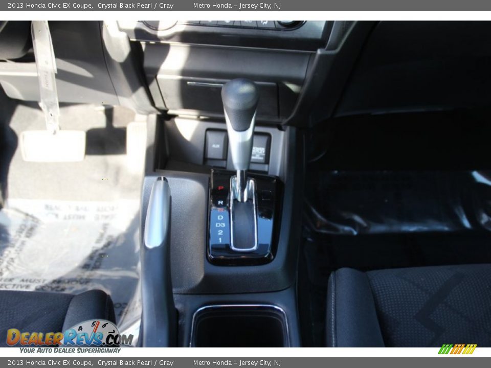 2013 Honda Civic EX Coupe Crystal Black Pearl / Gray Photo #15