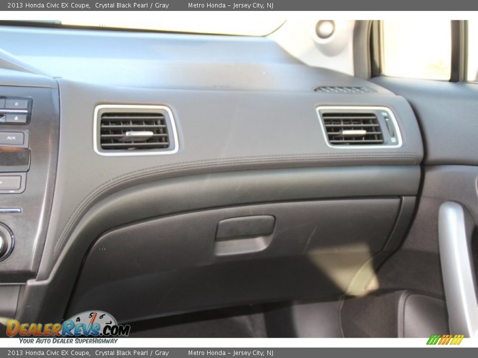 2013 Honda Civic EX Coupe Crystal Black Pearl / Gray Photo #16