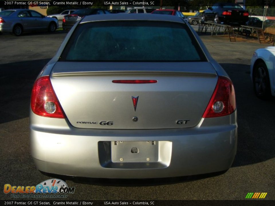 2007 Pontiac G6 GT Sedan Granite Metallic / Ebony Photo #3