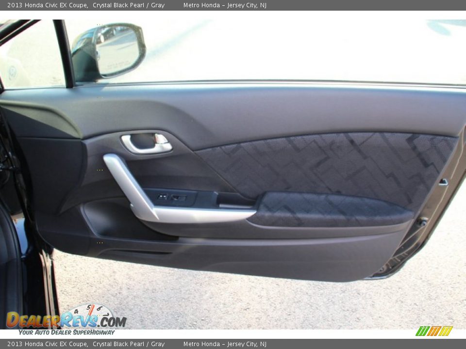 2013 Honda Civic EX Coupe Crystal Black Pearl / Gray Photo #23