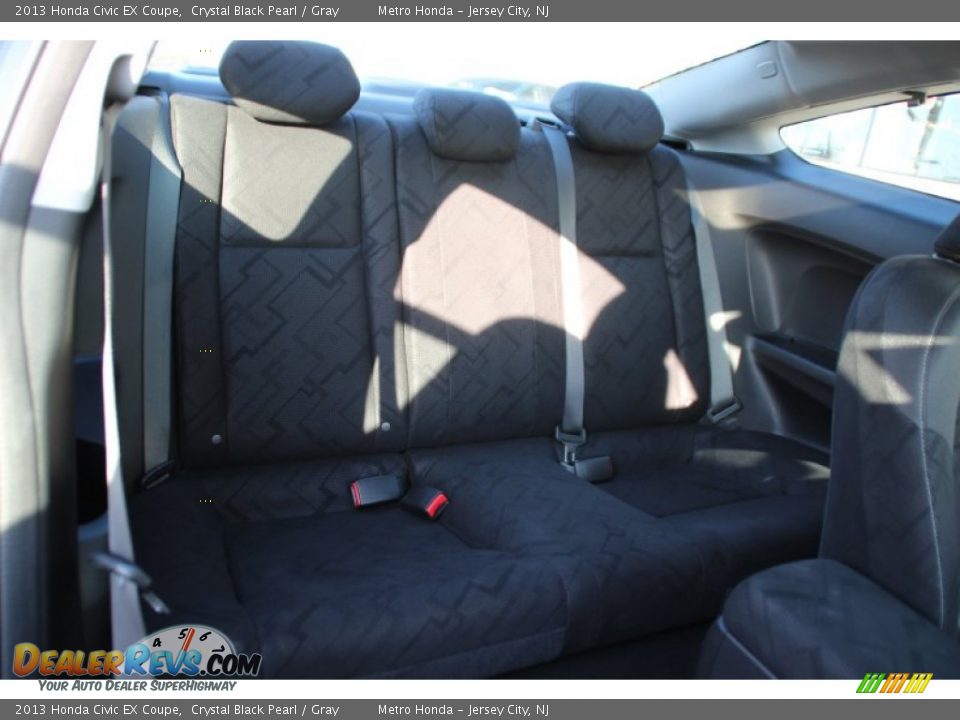 2013 Honda Civic EX Coupe Crystal Black Pearl / Gray Photo #24