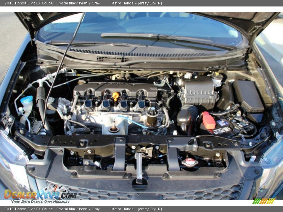2013 Honda Civic EX Coupe Crystal Black Pearl / Gray Photo #27
