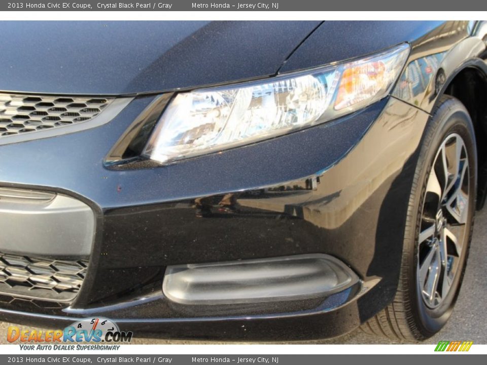 2013 Honda Civic EX Coupe Crystal Black Pearl / Gray Photo #28