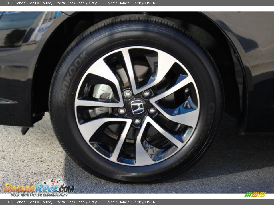 2013 Honda Civic EX Coupe Crystal Black Pearl / Gray Photo #29