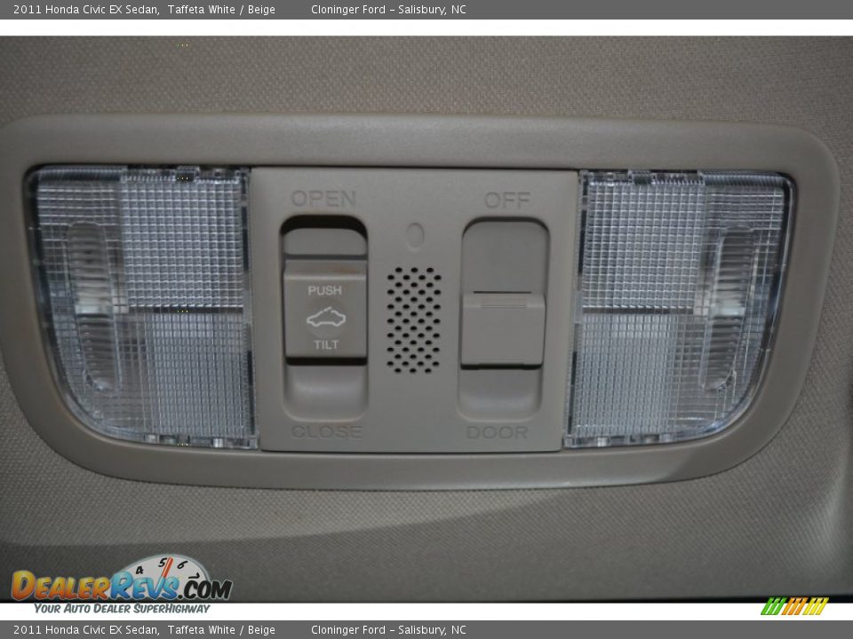 2011 Honda Civic EX Sedan Taffeta White / Beige Photo #21