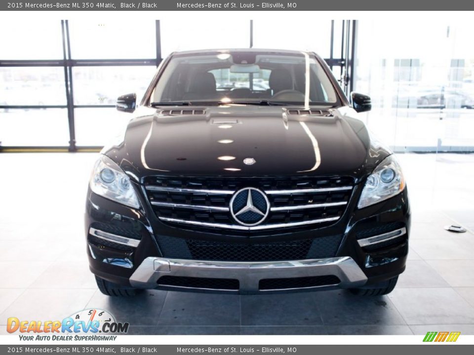 2015 Mercedes-Benz ML 350 4Matic Black / Black Photo #6