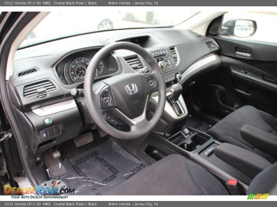 Black Interior - 2012 Honda CR-V EX 4WD Photo #11