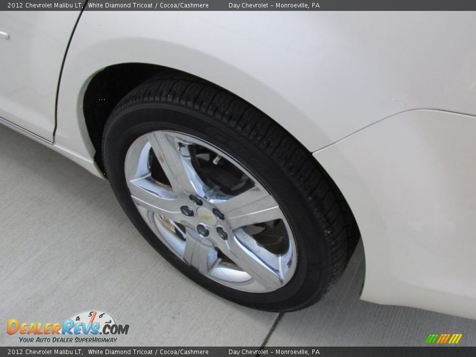 2012 Chevrolet Malibu LT White Diamond Tricoat / Cocoa/Cashmere Photo #8
