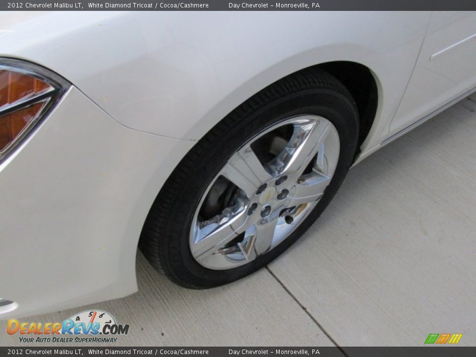 2012 Chevrolet Malibu LT White Diamond Tricoat / Cocoa/Cashmere Photo #10