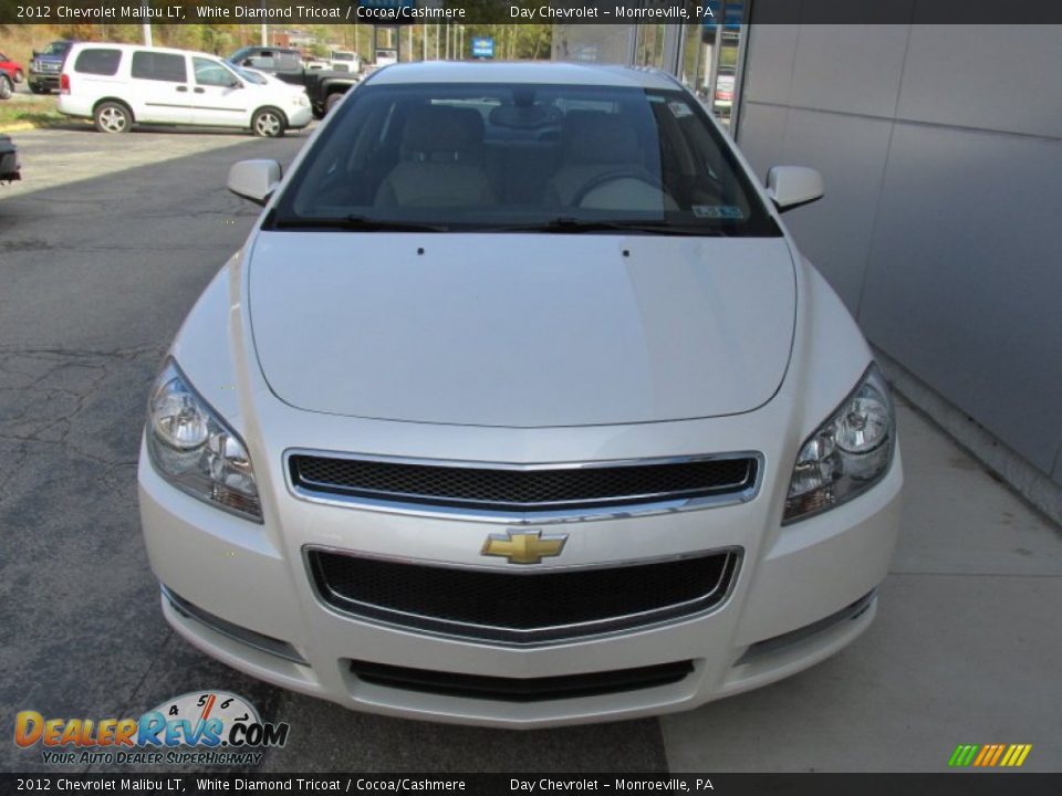 2012 Chevrolet Malibu LT White Diamond Tricoat / Cocoa/Cashmere Photo #11