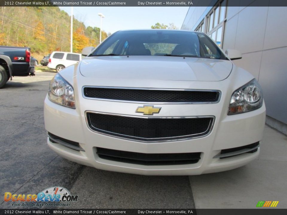 2012 Chevrolet Malibu LT White Diamond Tricoat / Cocoa/Cashmere Photo #14