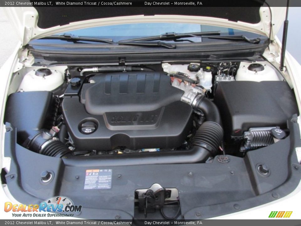2012 Chevrolet Malibu LT White Diamond Tricoat / Cocoa/Cashmere Photo #15