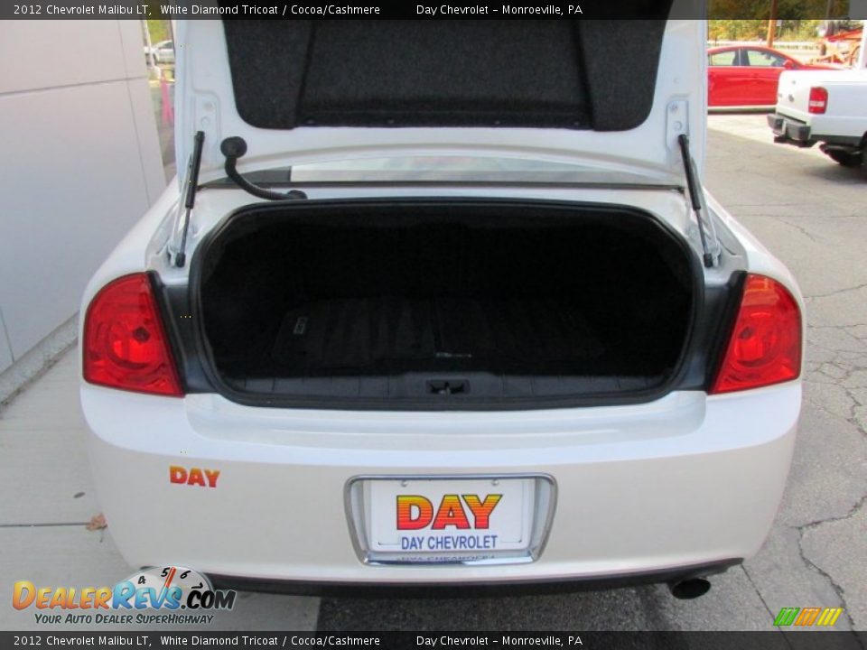 2012 Chevrolet Malibu LT White Diamond Tricoat / Cocoa/Cashmere Photo #16