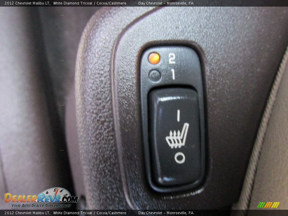 2012 Chevrolet Malibu LT White Diamond Tricoat / Cocoa/Cashmere Photo #19