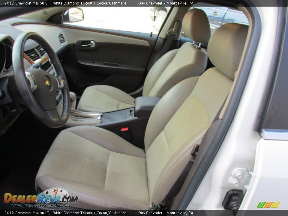 2012 Chevrolet Malibu LT White Diamond Tricoat / Cocoa/Cashmere Photo #20