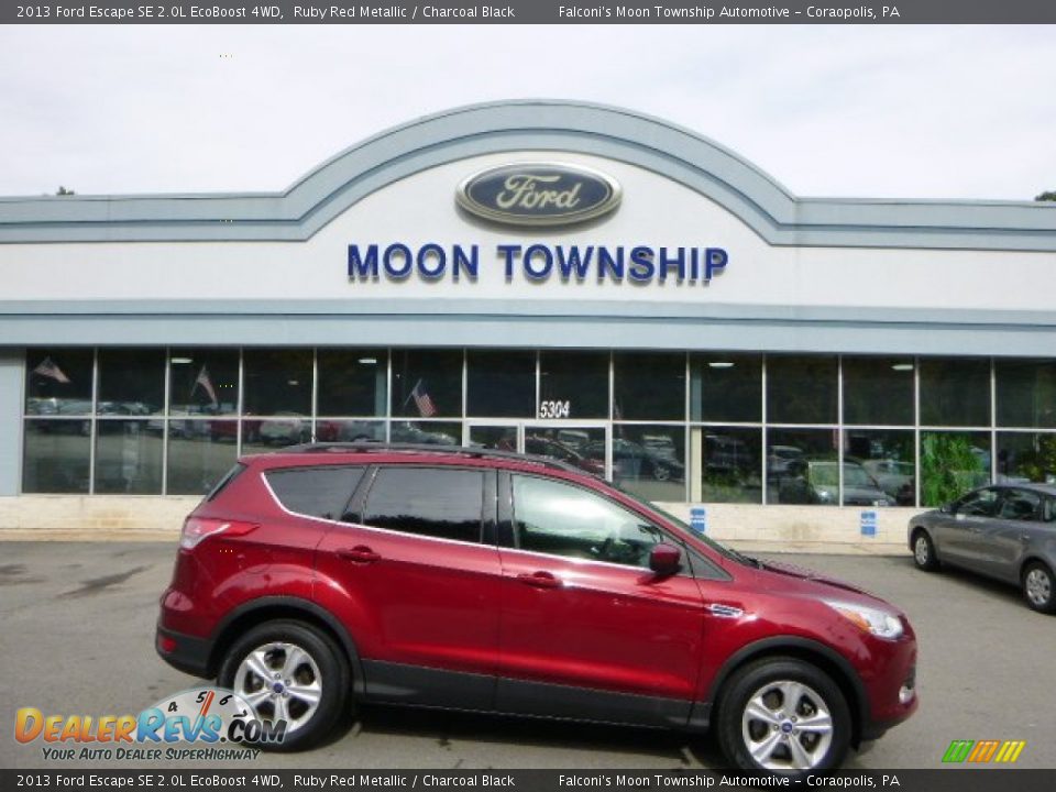 2013 Ford Escape SE 2.0L EcoBoost 4WD Ruby Red Metallic / Charcoal Black Photo #1
