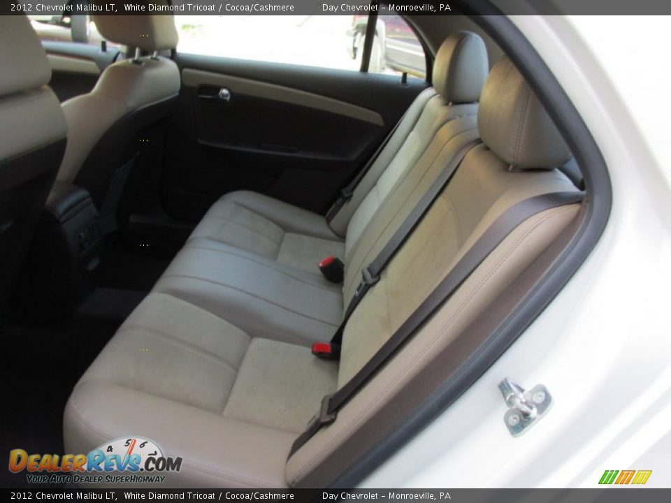 2012 Chevrolet Malibu LT White Diamond Tricoat / Cocoa/Cashmere Photo #21