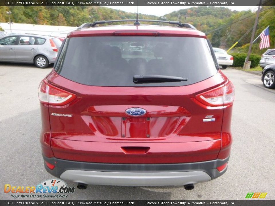 2013 Ford Escape SE 2.0L EcoBoost 4WD Ruby Red Metallic / Charcoal Black Photo #3