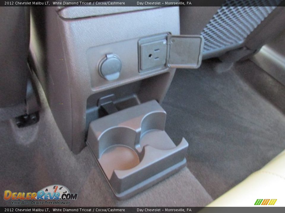2012 Chevrolet Malibu LT White Diamond Tricoat / Cocoa/Cashmere Photo #23