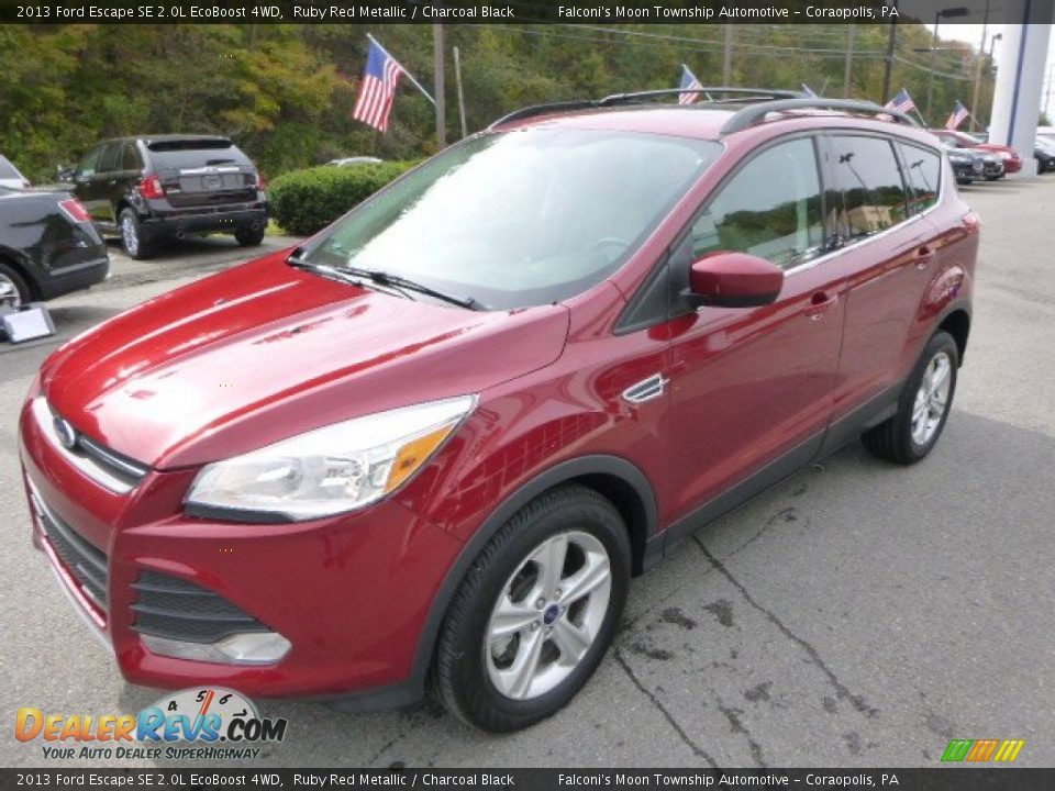2013 Ford Escape SE 2.0L EcoBoost 4WD Ruby Red Metallic / Charcoal Black Photo #6
