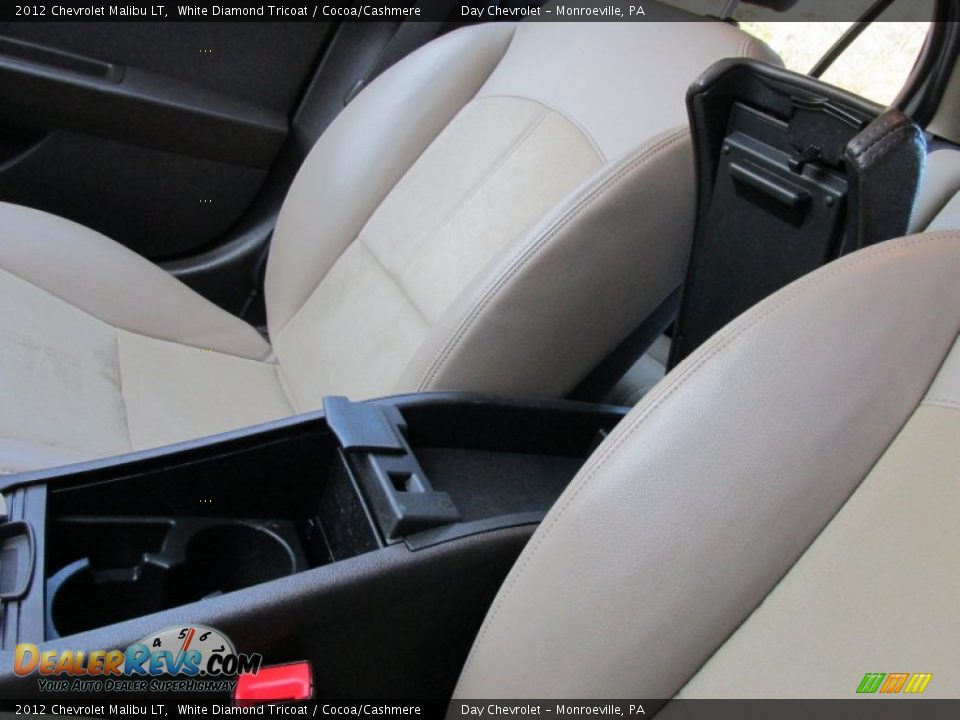 2012 Chevrolet Malibu LT White Diamond Tricoat / Cocoa/Cashmere Photo #26
