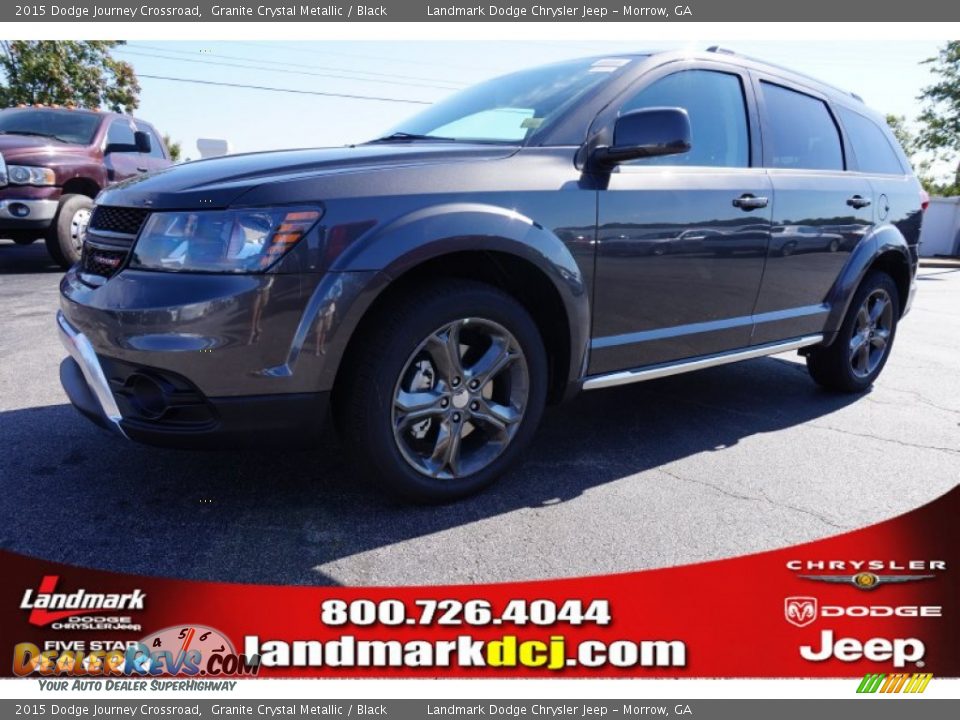 2015 Dodge Journey Crossroad Granite Crystal Metallic / Black Photo #1