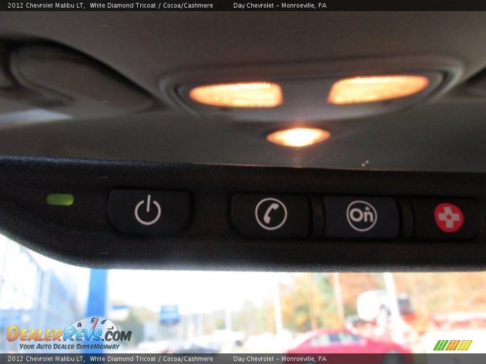 2012 Chevrolet Malibu LT White Diamond Tricoat / Cocoa/Cashmere Photo #29