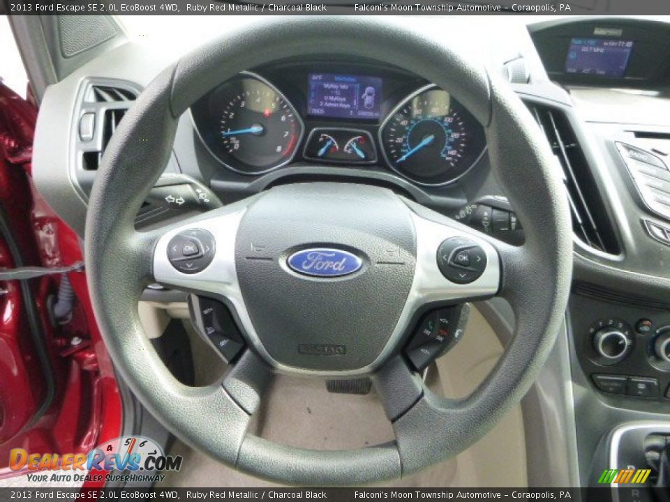 2013 Ford Escape SE 2.0L EcoBoost 4WD Ruby Red Metallic / Charcoal Black Photo #20