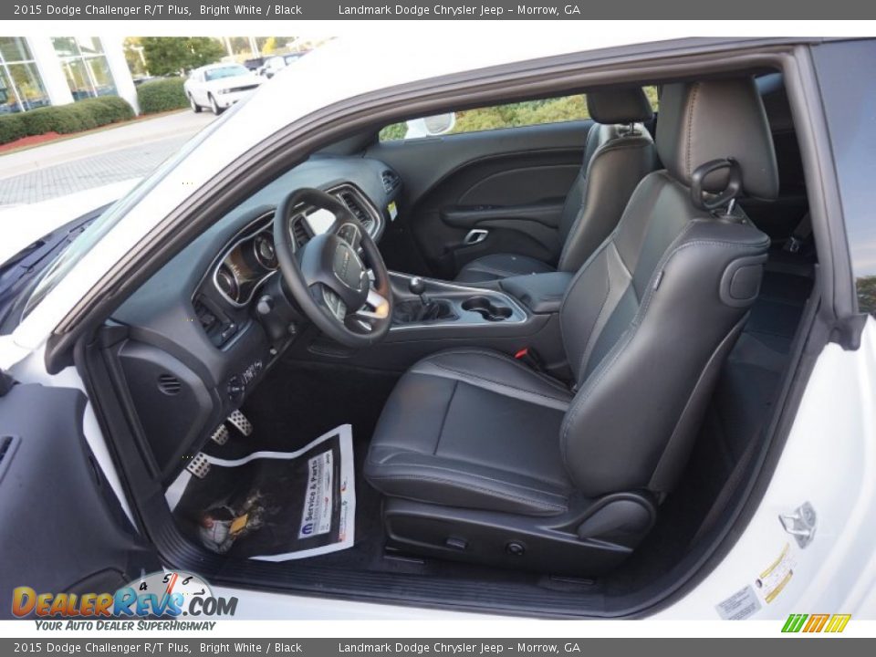 Black Interior - 2015 Dodge Challenger R/T Plus Photo #7