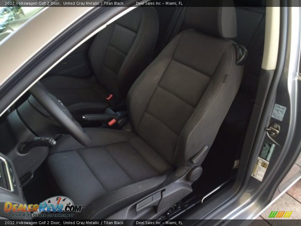 2012 Volkswagen Golf 2 Door United Gray Metallic / Titan Black Photo #9