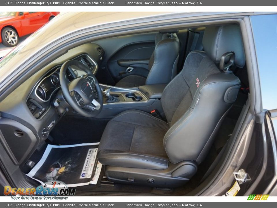 Black Interior - 2015 Dodge Challenger R/T Plus Photo #6