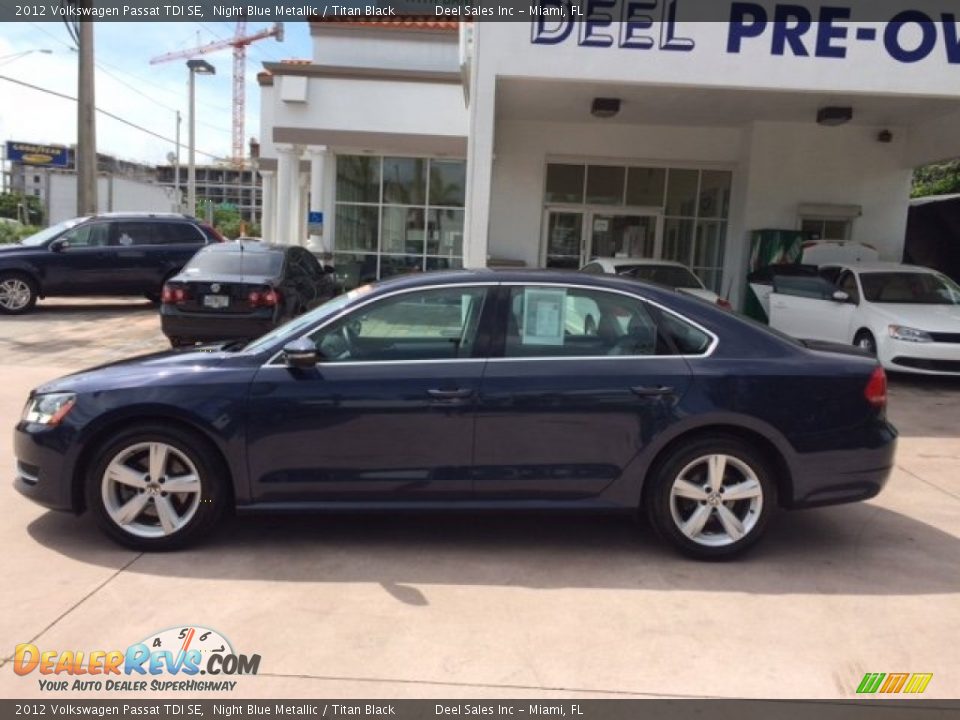 2012 Volkswagen Passat TDI SE Night Blue Metallic / Titan Black Photo #2