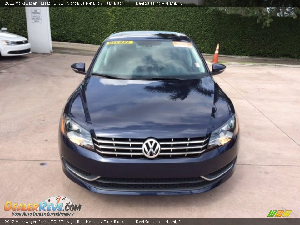2012 Volkswagen Passat TDI SE Night Blue Metallic / Titan Black Photo #8