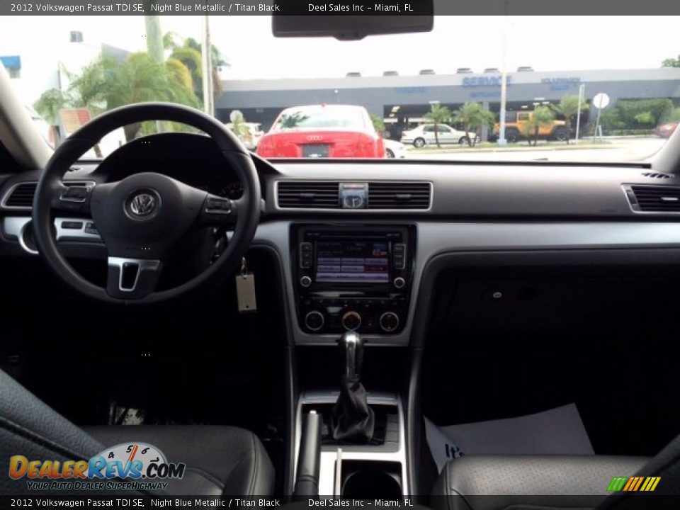 2012 Volkswagen Passat TDI SE Night Blue Metallic / Titan Black Photo #12