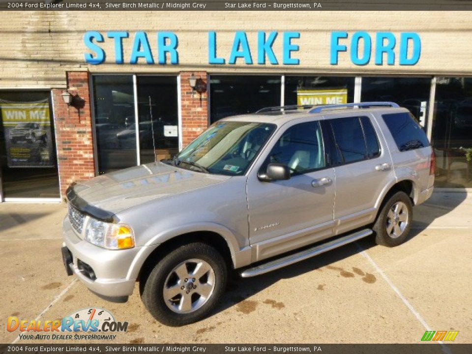 2004 Ford Explorer Limited 4x4 Silver Birch Metallic / Midnight Grey Photo #1
