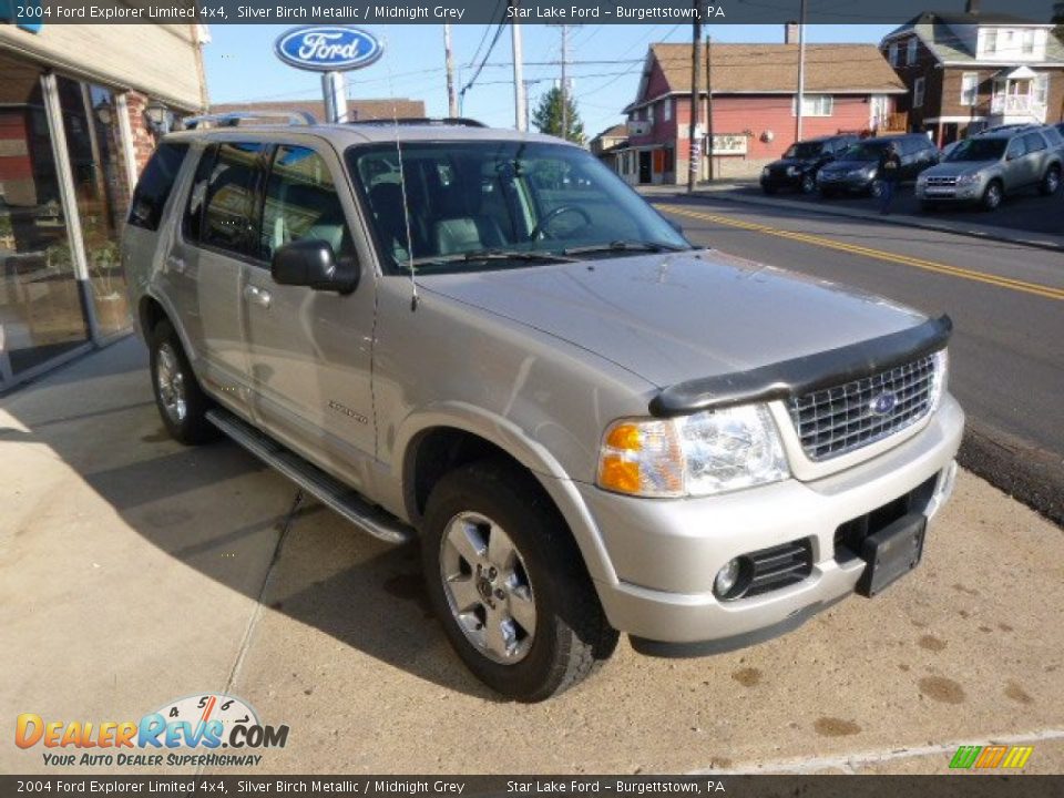 2004 Ford Explorer Limited 4x4 Silver Birch Metallic / Midnight Grey Photo #3