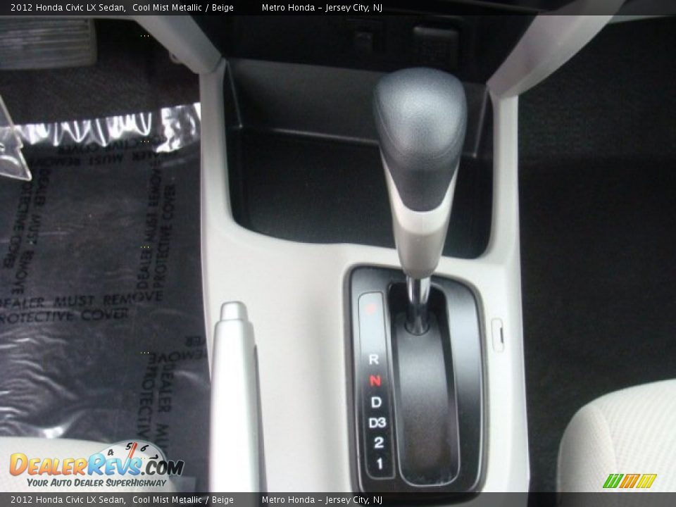 2012 Honda Civic LX Sedan Cool Mist Metallic / Beige Photo #19