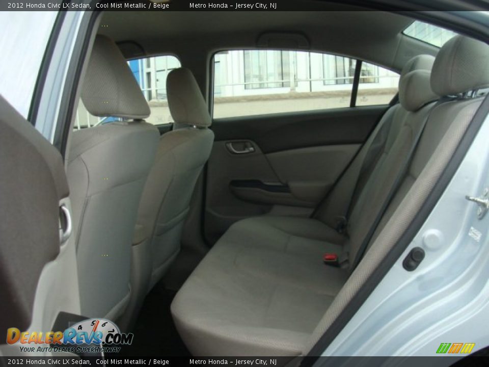 2012 Honda Civic LX Sedan Cool Mist Metallic / Beige Photo #20